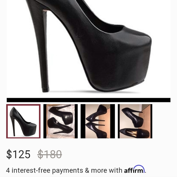 Studio TMLS black platform heels sz 7 - Picture 7 of 7